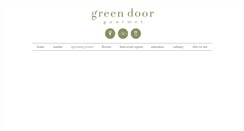 Desktop Screenshot of greendoorgourmet.com
